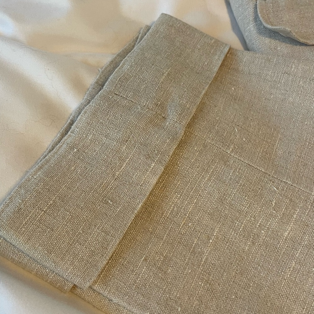 💯 LINEN Ladies Tan Pants - Picture 5 of 9